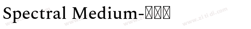 Spectral Medium字体转换 Spectral Medium字体转换